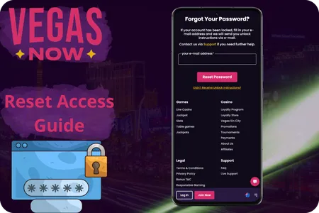 VegasNow password reset